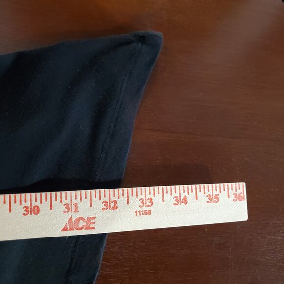 Logo Lori Goldstein V-Neck Tunic Top Sz 3X Asymmetrical Pockets Lagenlook Black - Picture 9 of 9